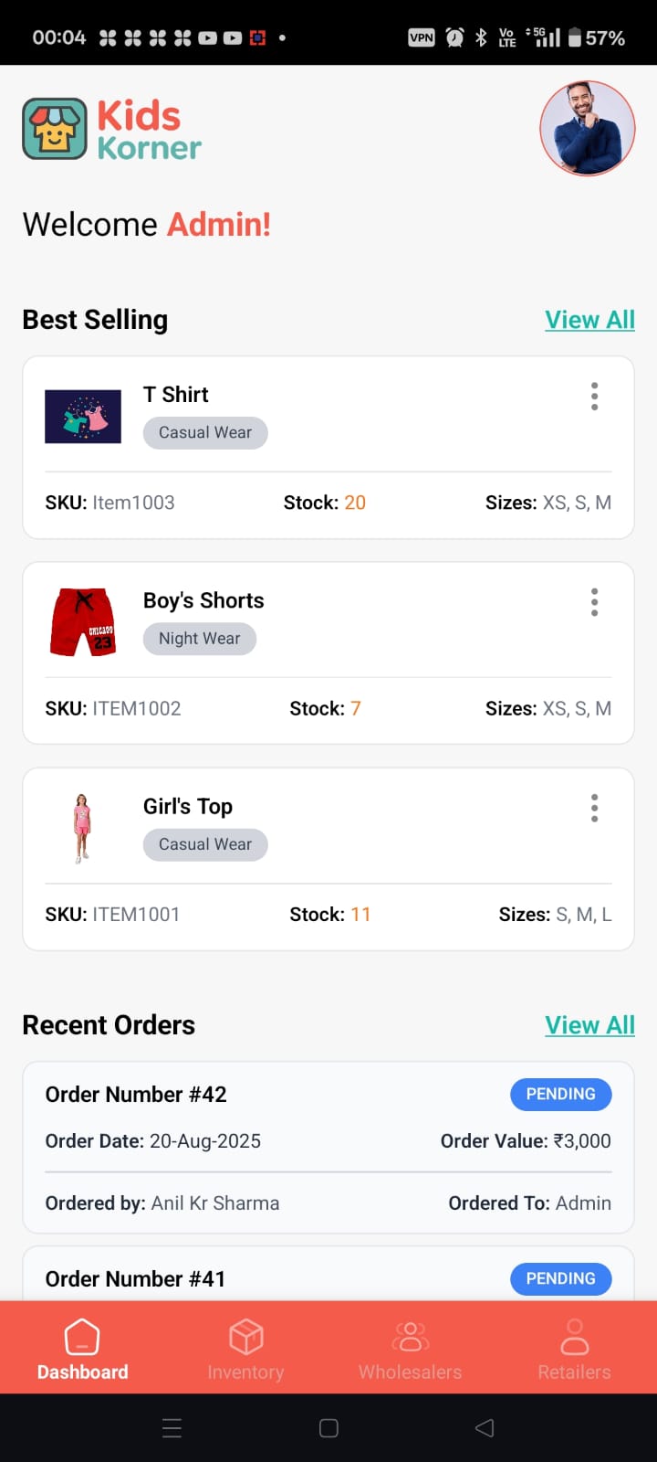 Mobile screen 3